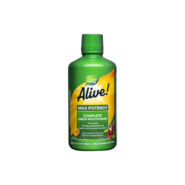 Alive! Complete Liquid Multivitamin Max Potency Алайв! Течен мултивитамин максимум сила 900 ml