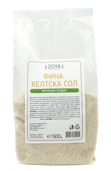keltska-morska-sol-fina-zoyabg-500-g Келтска морска сол - фина, ZoyaBG ®, 500 г