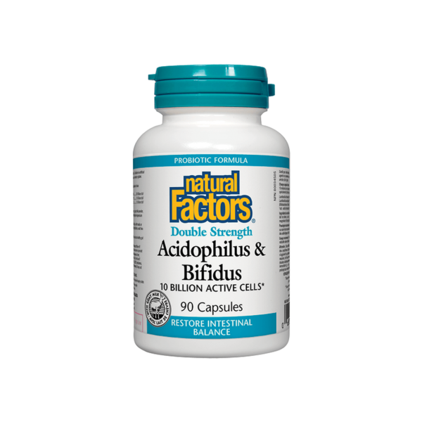 Acidophilus & Bifidus 10 Billion Active Cells Double Strength Ацидофилус бифидус 10 милиарда активни пробиотици 90 капсули от Vita Yana