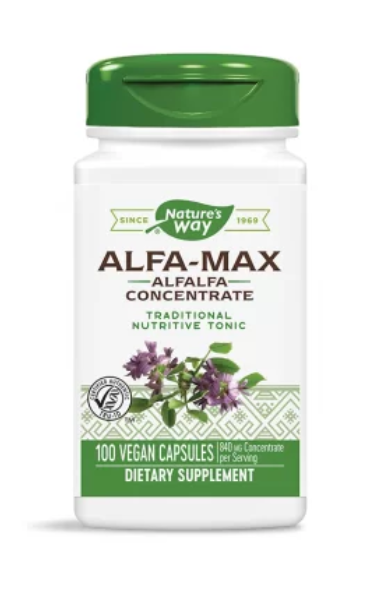 ALFA-MAX Alfalfa Concentrate/ Люцерна концентрат 525 mg х 100 капсули от Vita Yana