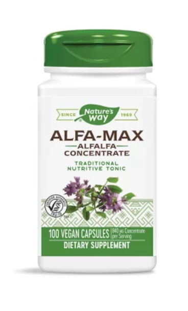 ALFA-MAX Alfalfa Concentrate/ Люцерна концентрат 525 mg х 100 капсули от Vita Yana