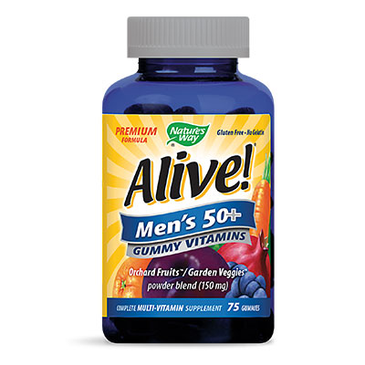 ALIVE! / АЛАЙВ МУЛТИВИТАМИНИ ЗА МЪЖЕ 50+ 94 MG Х 75 ЖЕЛИРАНИ ТАБЛЕТКИ от Vita Yana