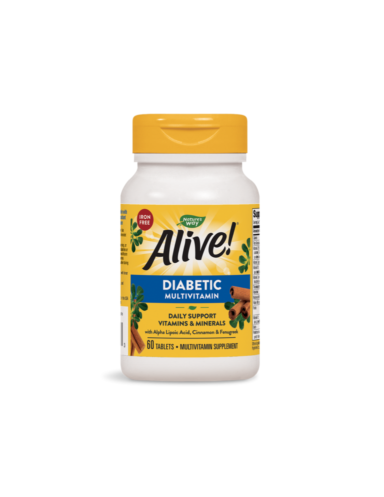 Alive! Diabetic Multivitamin Алайв! Мултивитамини за диабетици 60 таблетки от Vita Yana