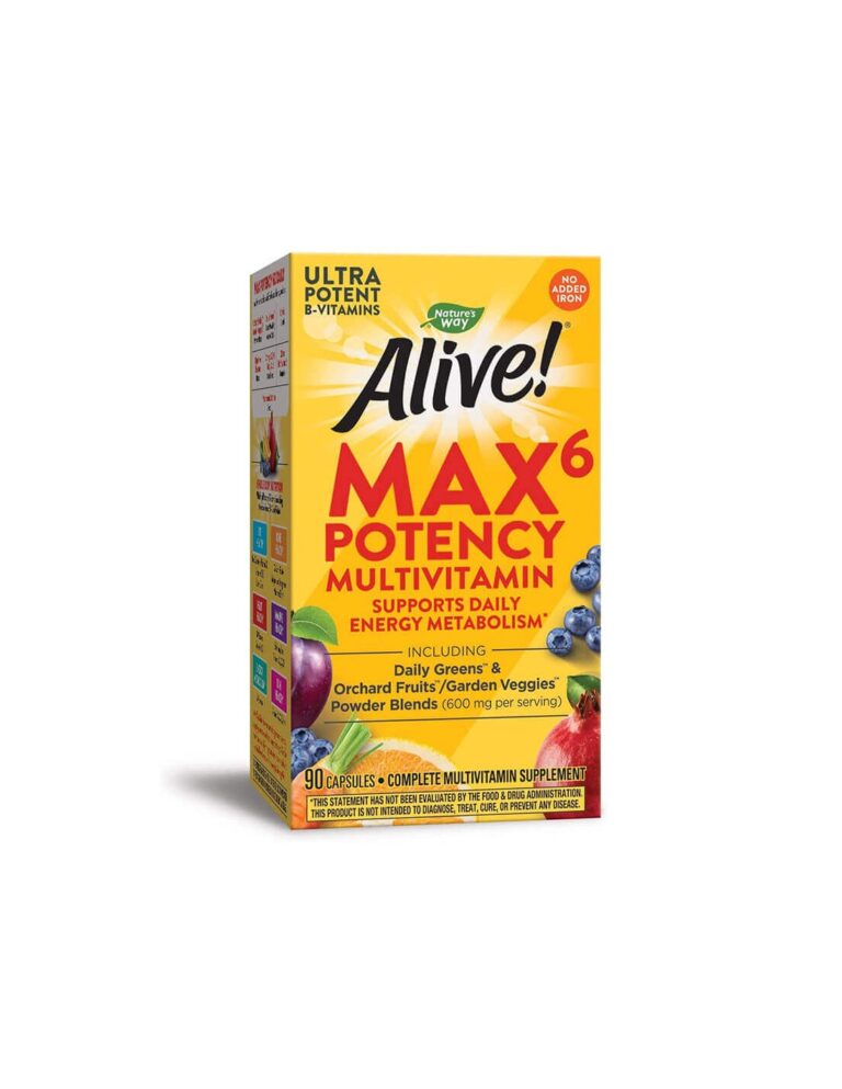Alive!® Max6 Max Potency Multivitamin (No Iron) Алайв! Мултивитамини максимум сила Не съдържа желязо / 90 капсули от Vita Yana
