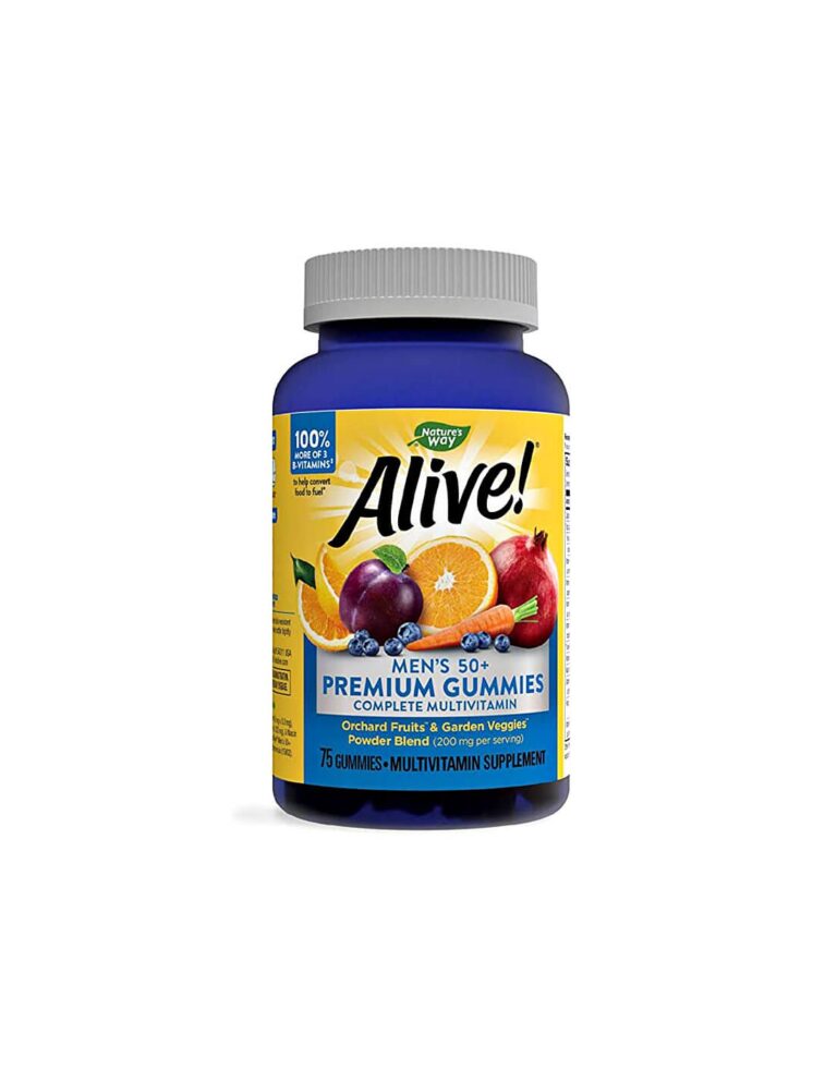 Alive! Men’s 50+ Premium Gummies Multivitamin Алайв! Премиум мултивитамини за мъже 50+ 75 желирани таблетки от Vita Yana