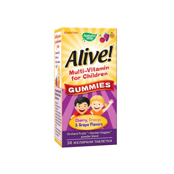 Alive! Multi-Vitamin for Children Gummies Алайв! Мултивитамини за деца 30 желирани таблетки от Vita Yana