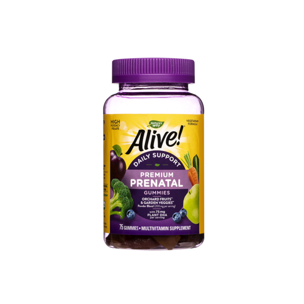 Alive! Premium Prenatal Gummies Алайв! Премиум мултивитамини за бременни 75 желирани таблетки от Vita Yana
