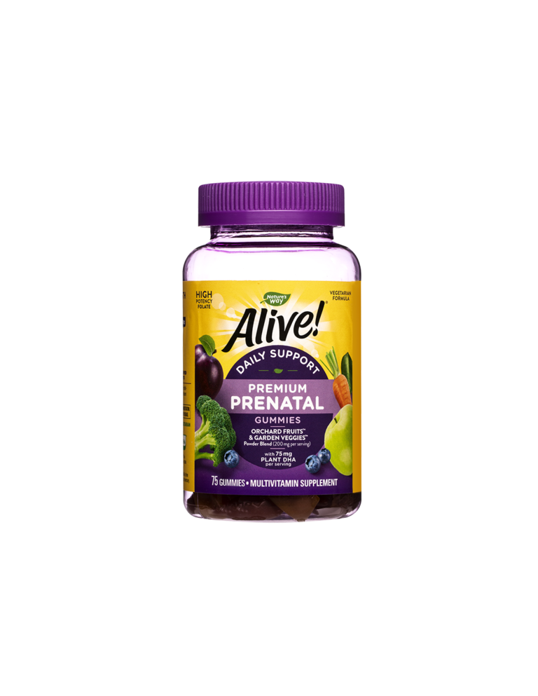 Alive! Premium Prenatal Gummies Алайв! Премиум мултивитамини за бременни 75 желирани таблетки от Vita Yana