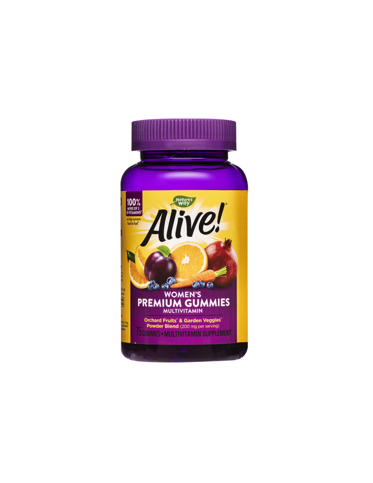 Alive! Women's Premium Gummies Multivitamin Алайв! Премиум мултивитамини за жени 75 желирани таблетки от Vita Yana