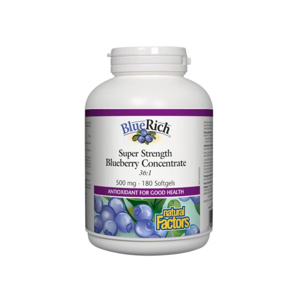 BlueRich® Blueberry Concentrate 36:1/ Синя боровинка супер концентрат 500 mg х 180 софтгел капсули от Vita Yana
