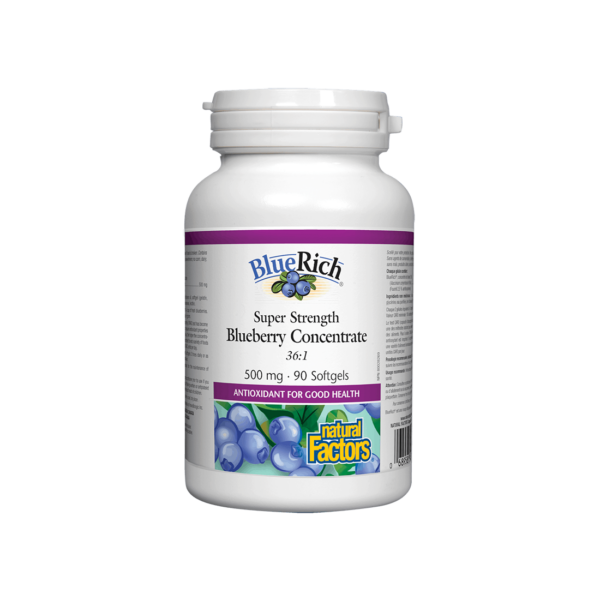 BlueRich® Super Strength Blueberry Concentrate Синя боровинка супер концентрат 500 mg