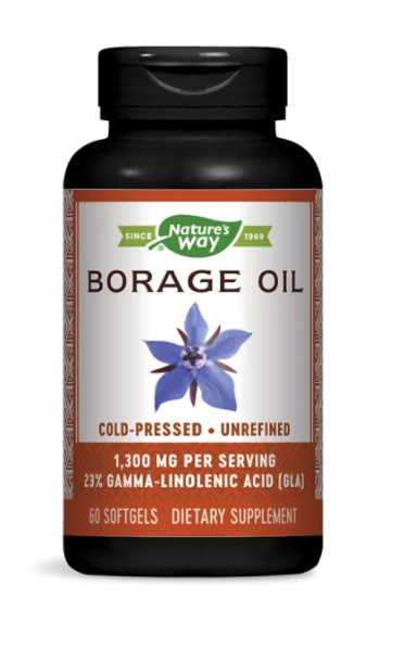 Borage Oil 23% GLA/ Пореч масло 1300 mg х 60 капсули от Vita Yana
