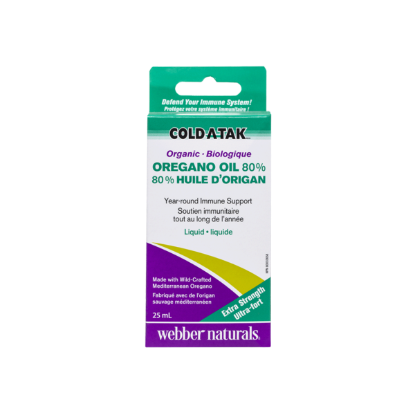 Cold-A-Tak® Oregano Oil Extra Strength Риган (масло / 80% карвакрол) 30 mg