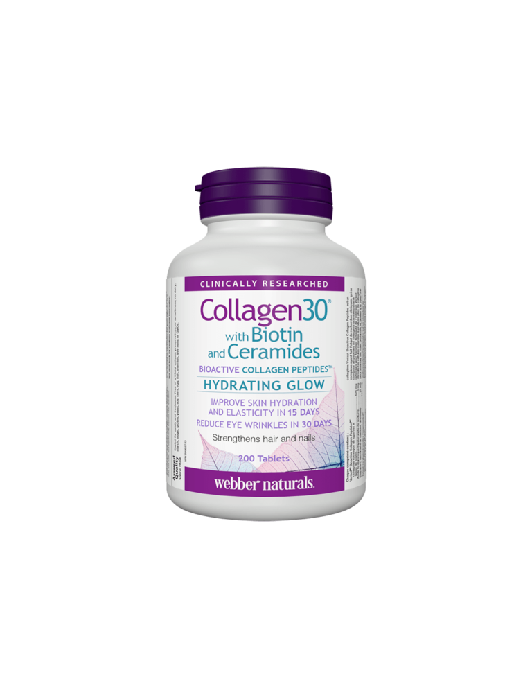 Collagen30® with Biotin and Ceramides Колаген (биоактивни колагенови пептиди) с биотин и серамиди 200 таблетки от Vita Yana