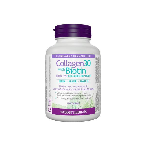 Collagen30® with Biotin Колаген (биоактивни колагенови пептиди) с биотин 120 таблетки от Vita Yana