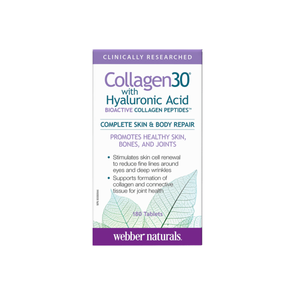 Collagen30® with Hyaluronic Acid Колаген (биоактивни колагенови пептиди) с хиалуронова киселина 180 таблетки от Vita Yana