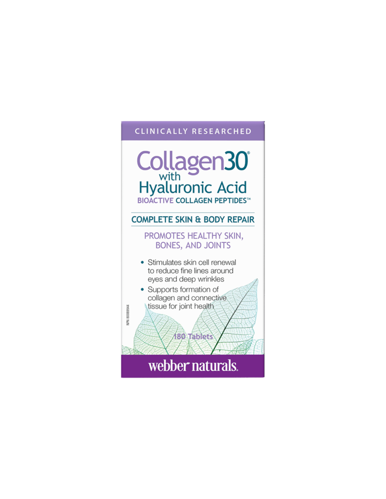Collagen30® with Hyaluronic Acid Колаген (биоактивни колагенови пептиди) с хиалуронова киселина 180 таблетки от Vita Yana
