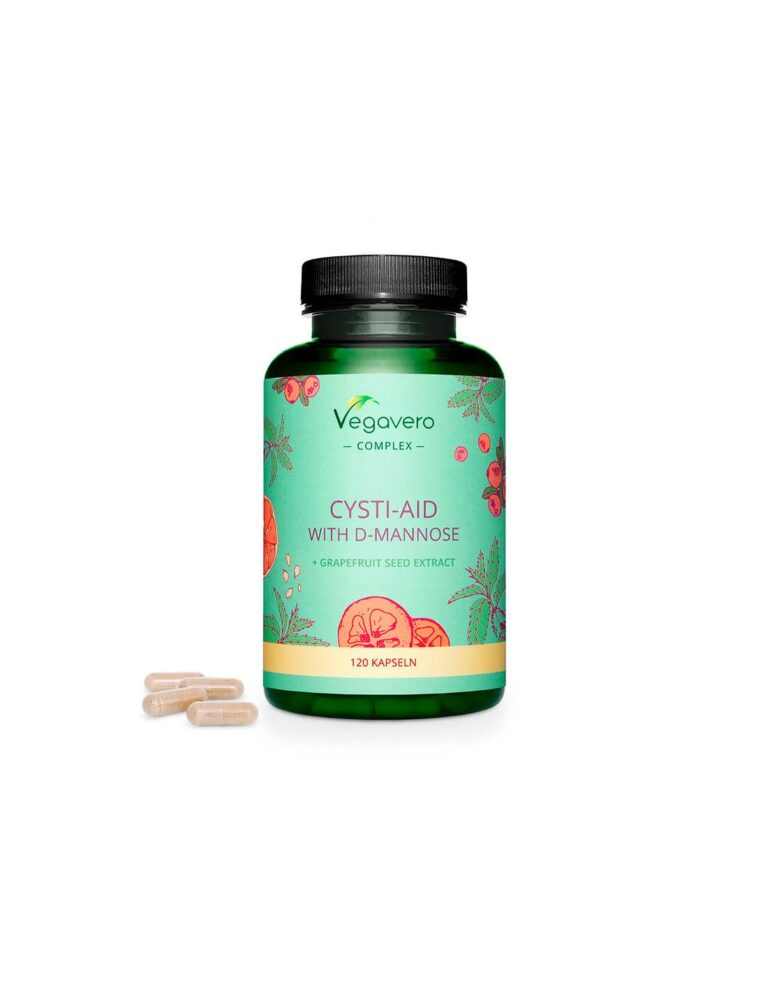 Cysti-Aid with D-Mannose + Grapefruit Seed Extract Формула с D-маноза и екстракт от семена на грейпфрут 120 капсули от Vita Yana