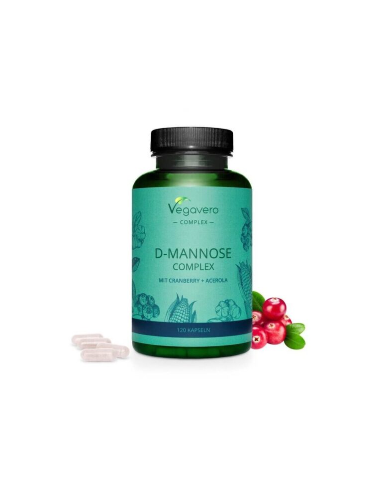 D-Mannose Complex mit Cranberry + Acerola Д-маноза комплекс с червена боровинка и ацерола 120 капсули