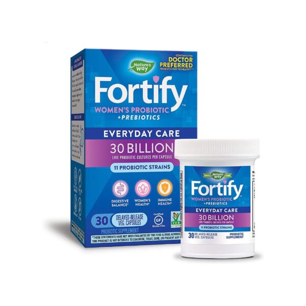 Fortify™ Womens Probiotic+ Prebiotics Пробиотик за жени 30 милиарда активни пробиотици
