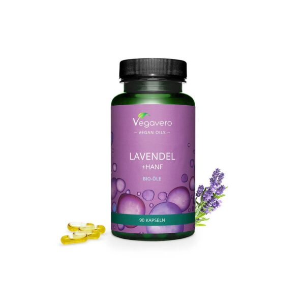 Lavendel + Hanf Bio-öle Био масло от лавандула и коноп 90 капсули от Vita Yana