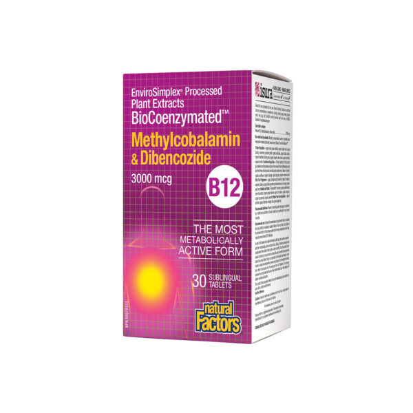 Methylcobalamin & Dibencozide BioCoenzymated ™/ Витамин В12 (метилкобаламин и дибенкозид) 3000 mcg x 30 сублингвални таблетки от Vita Yana