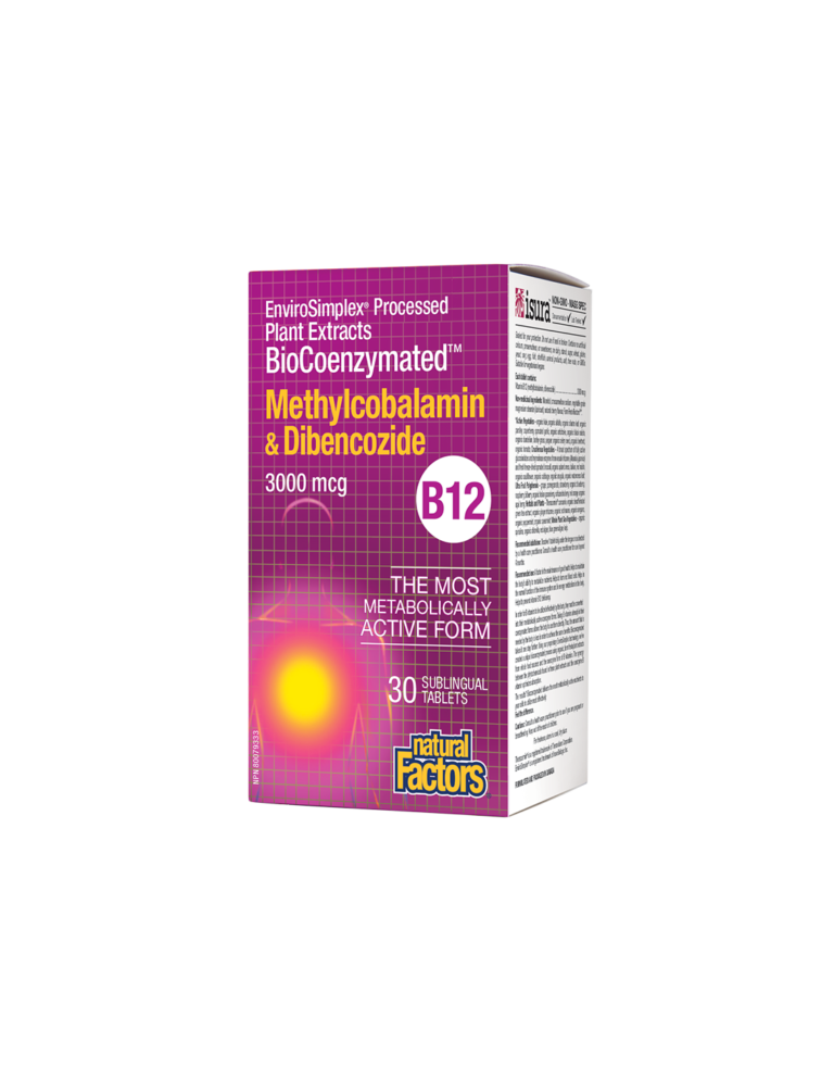 Methylcobalamin & Dibencozide BioCoenzymated ™/ Витамин В12 (метилкобаламин и дибенкозид) 3000 mcg x 30 сублингвални таблетки от Vita Yana