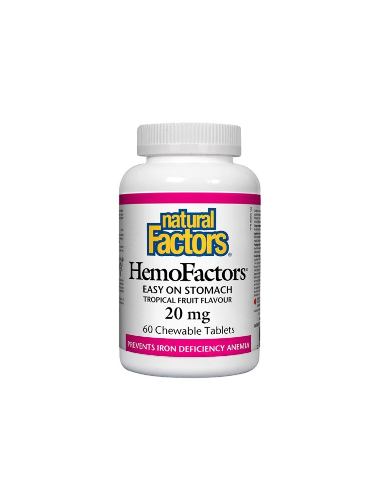 Natural Factors HemoFactors® / Желязо 20 mg х 60 дъвчащи таблетки от Vita Yana