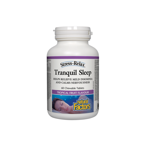 Natural Factors Stress-Relax® Tranquil Sleep х 60 дъвчащи таблетки (при безсъние и стрес) от Vita Yana