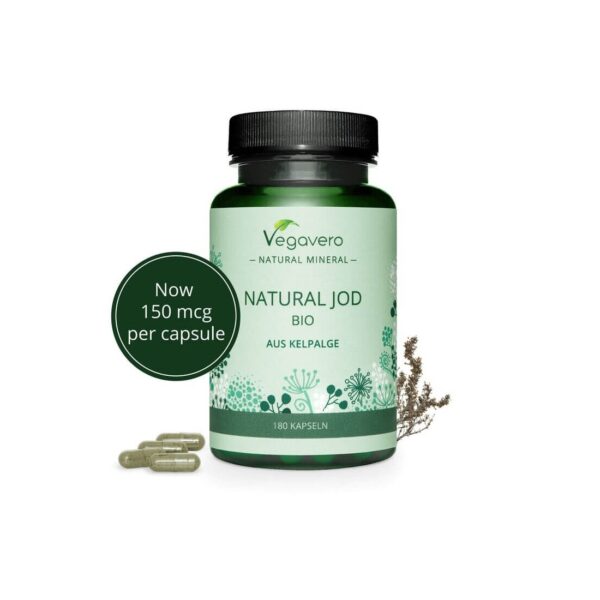 Natural Jod Bio Aus Kelpalge Натурален йод от био водорасли 180 капсули
