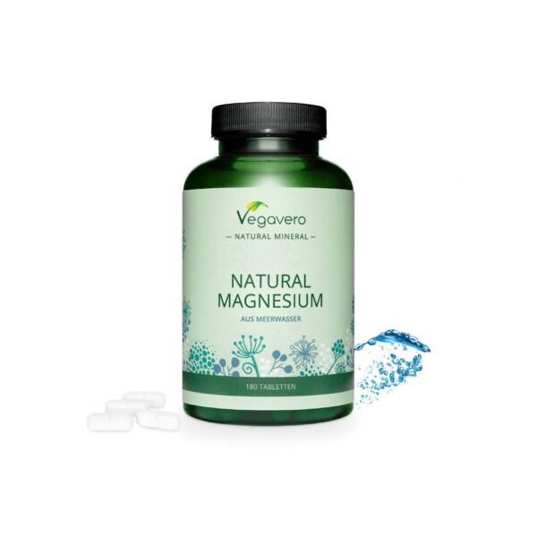 Natural Magnesium Натурален морски магнезий 180 таблетки
