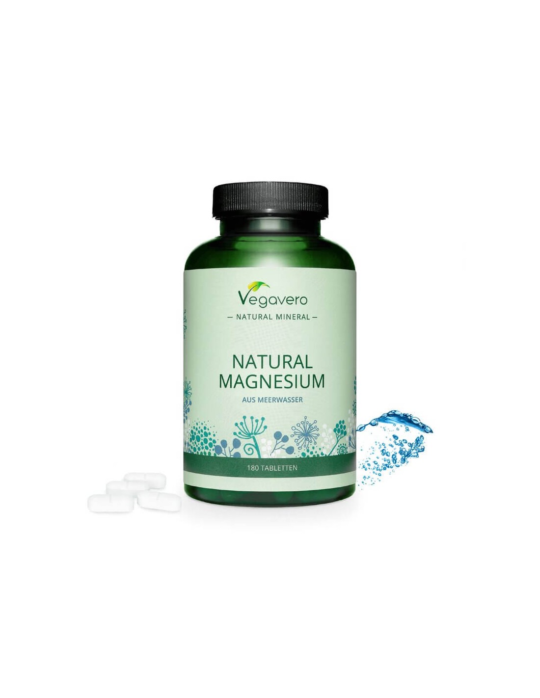 Natural Magnesium Натурален морски магнезий 180 таблетки Natural Magnesium Натурален морски магнезий 180 таблетки