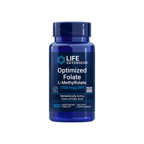 Optimized Folate (L-Methylfolate)/ Фолиева киселина (л-метилфолат) х 100 таблетки от Vita Yana
