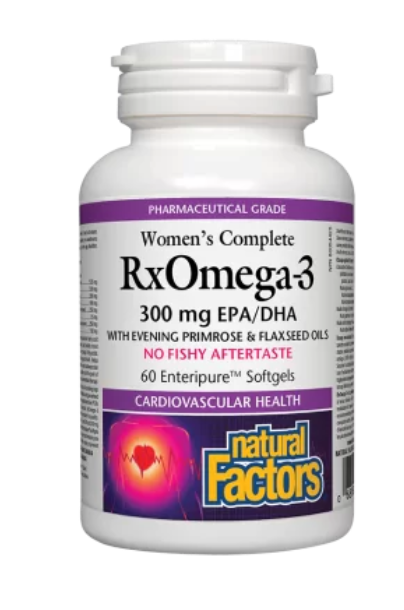 RxOmega-3 Women's Complete (300 mg EPA/DHA) Формула с рибено масло и други природни съставки 60 софтгел капсули от Vita Yana