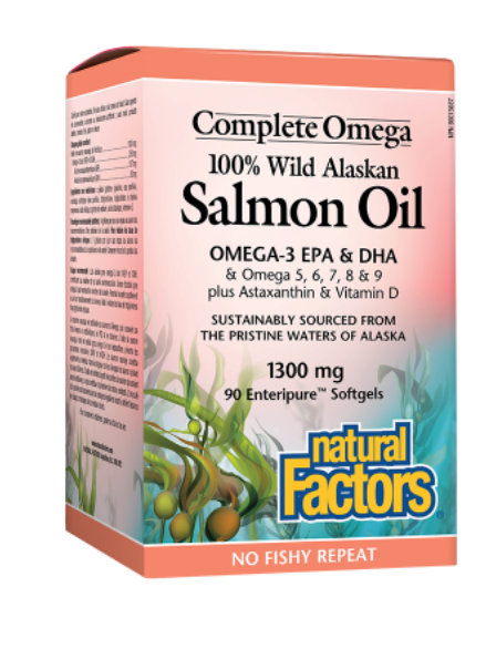 Salmon Oil 100% Wild Alaskan/ Дива сьомга (масло) от Аляска 1300 mg х 90 софтгел капсули от Vita Yana