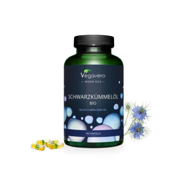 Schwarzkümmelöl Bio Черен кимион (масло от семена органик) 180 капсули