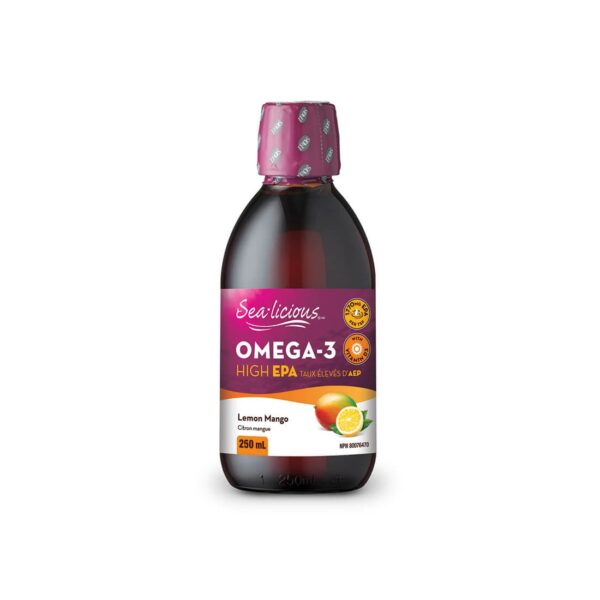 Sea-Licious® Omega-3 High EPA + Vitamin D3 Омега-3 (високо съдържание на EPA) + витамин D3 250 ml от Vita Yana