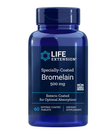 Specially-Coated Bromelain / Бромелаин 500 mg