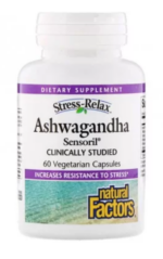 Stress-Relax® Ashwagandha Sensoril®/ Ашваганда 250 mg х 60 капсули от Vita Yana
