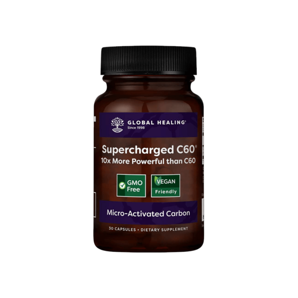 Supercharged C60® Микроактивиран активен въглен 30 капсули от Vita Yana