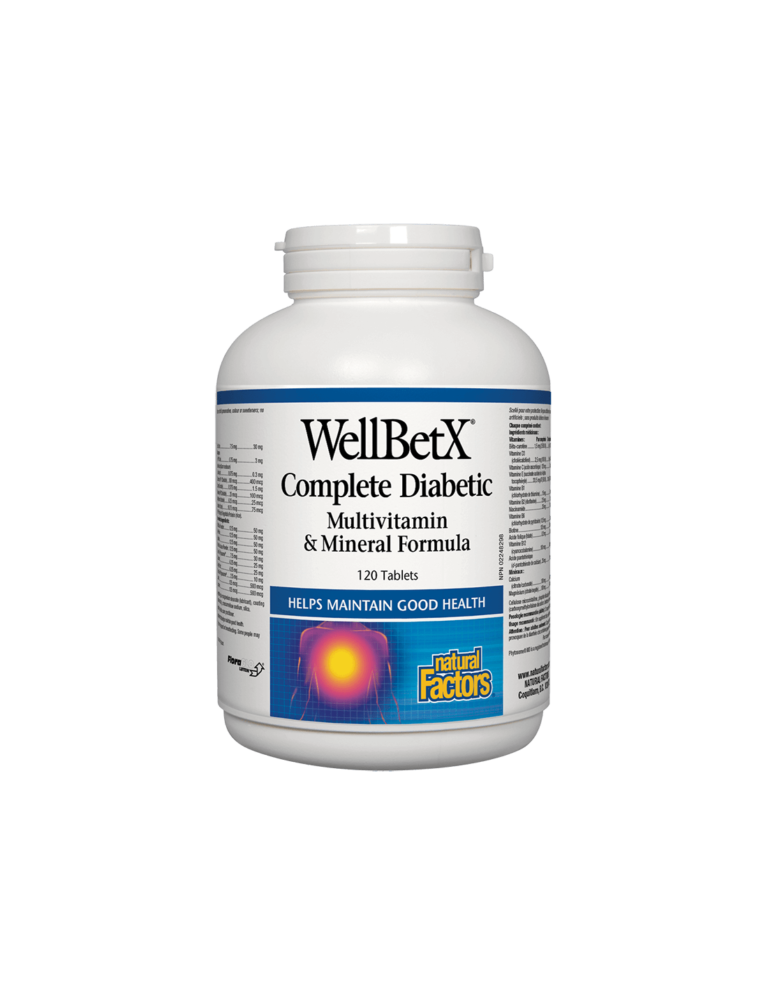 WellBetX® Complete Diabetic/ Мултивитамини за диабетици x 120 таблетки от Vita Yana