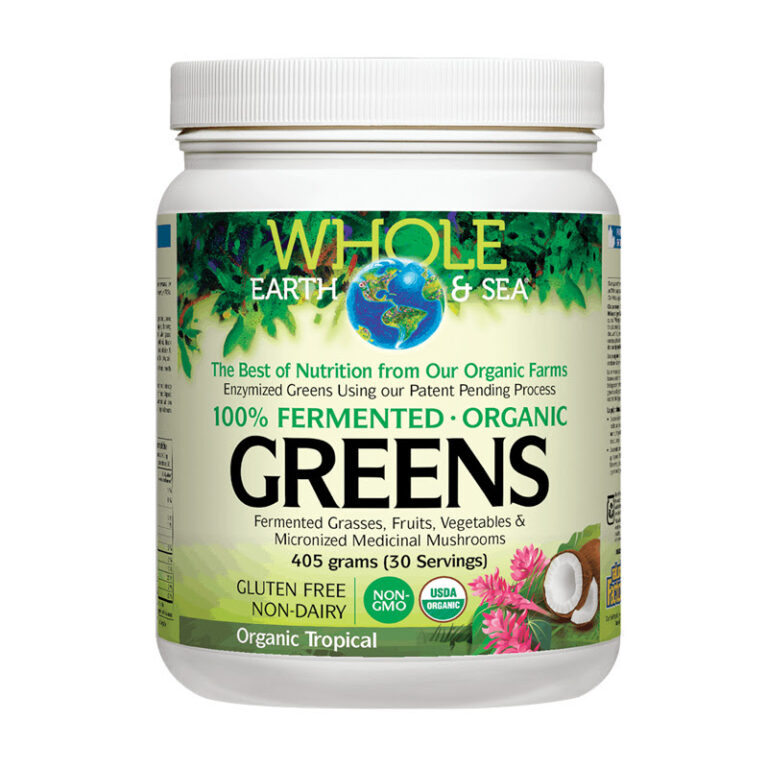 Whole Earth & Sea 100% Fermented Organic Greens  390 g пудра с тропически вкус от Vita Yana