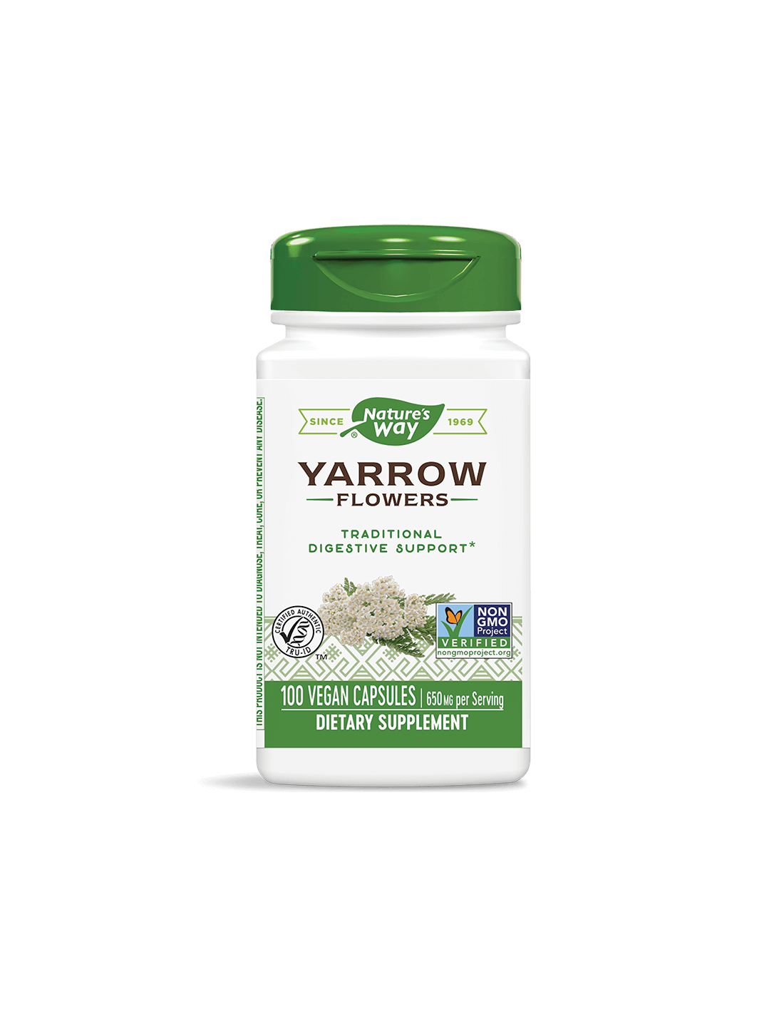 Yarrow Flowers/ Бял равнец (цвят) 325 mg х 100 капсули | Vita Yana Yarrow Flowers/ Бял равнец (цвят) 325 mg х 100 капсули от Vita Yana