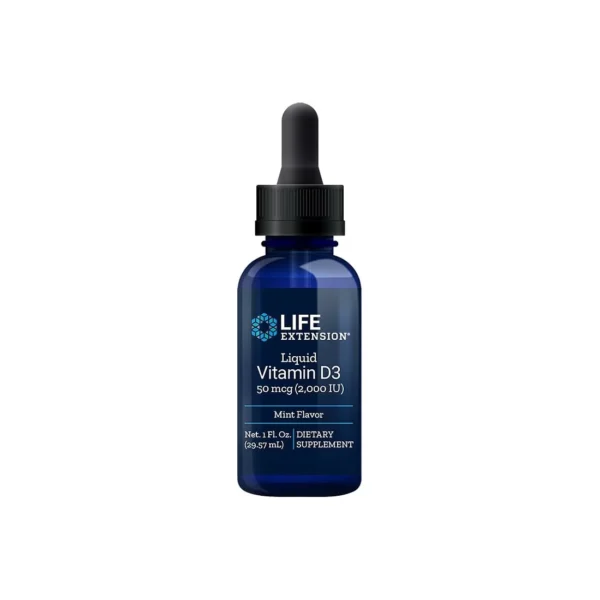 Liquid Vitamin D3 / Течен витамин D3 2000 IU /С вкус на мента/ (Копие)