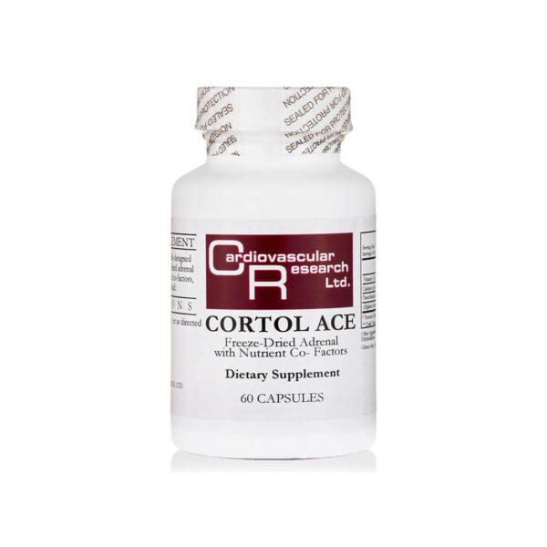 Надбъбречна умора и стрес Лиофилизирана надбъбречна жлеза с хранителни ко-фактори 60 капсули