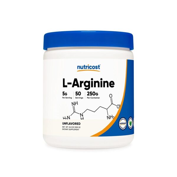 Енергия и мускулна маса - L-Aргинин, 5000 mg х 250 g, прах