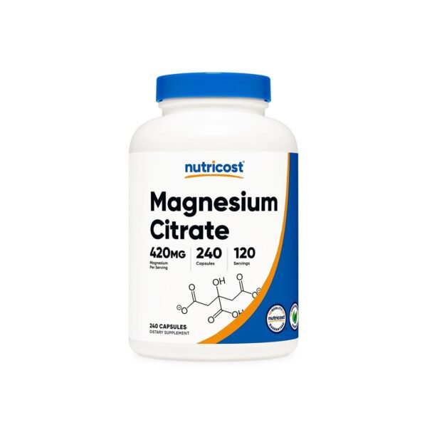 Грижа за сърцето и мускулите - Магнезий (цитрат), 240 капсули