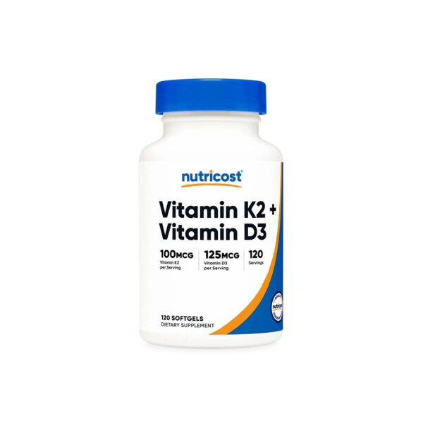 Nutricost Кости и зъби Витамин К2 + Витамин D3