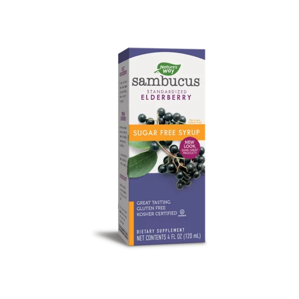 Самбукус сироп с черен бъз (без захар) Sambucus Sugar Free Syrup 120 ml