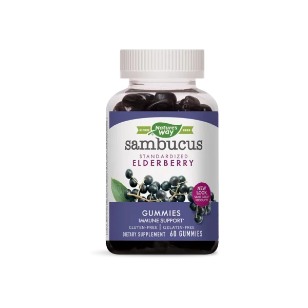 Самбукус Гъми с черен бъз, цинк, витамини С & D Sambucus Gummies 60 желирани таблетки